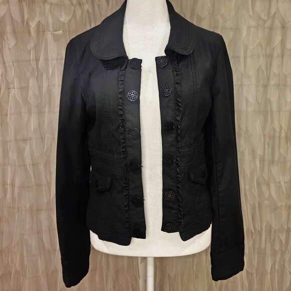 White House Black Market Black Jacket Blazer Women’s Size 4 - Picture 2 of 6